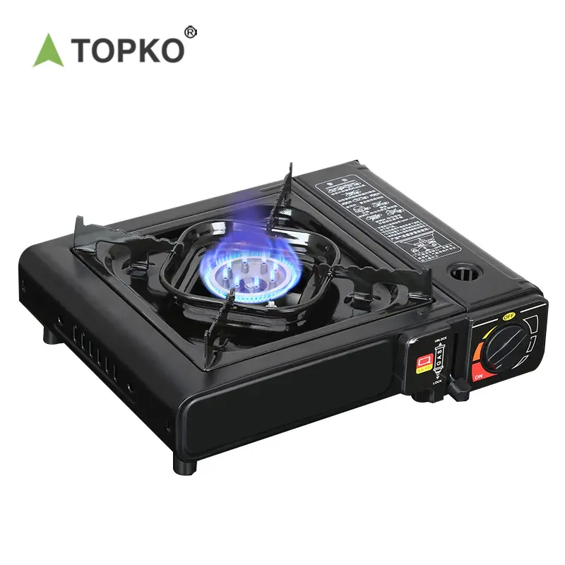 TOPKO Portable Gas Stove Manufacturing New Design Hiking/Travel/Camping Furniture Cooking Gas Stove