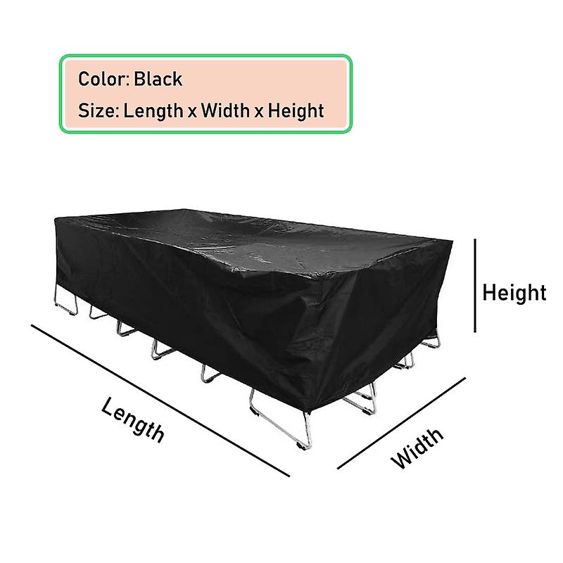 Born Pretty Large Size Oxford Cloth Furniture Cover For Rattan Table Cube Chair Sofa Waterproof Rain Garden Patio Protective Dustproof Cover