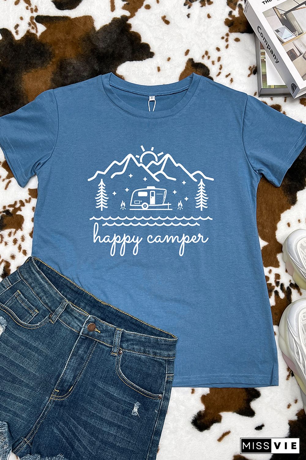 Happy Camper Graphic Tee Wholesale