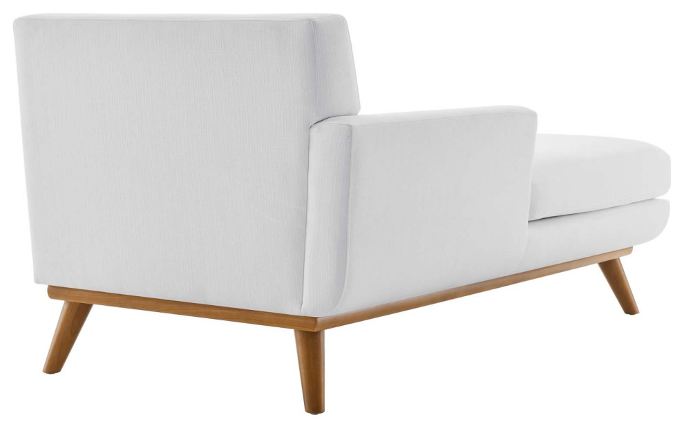 Engage Left Facing Upholstered Fabric Chaise   Midcentury   Indoor Chaise Lounge Chairs   by Modway  Houzz