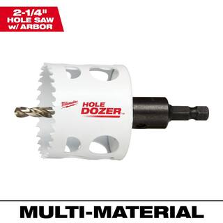 MW 2-14 in. HOLE DOZER Bi-Metal Hole Saw with 38 in. Arbor and Pilot Bit 49-56-9680