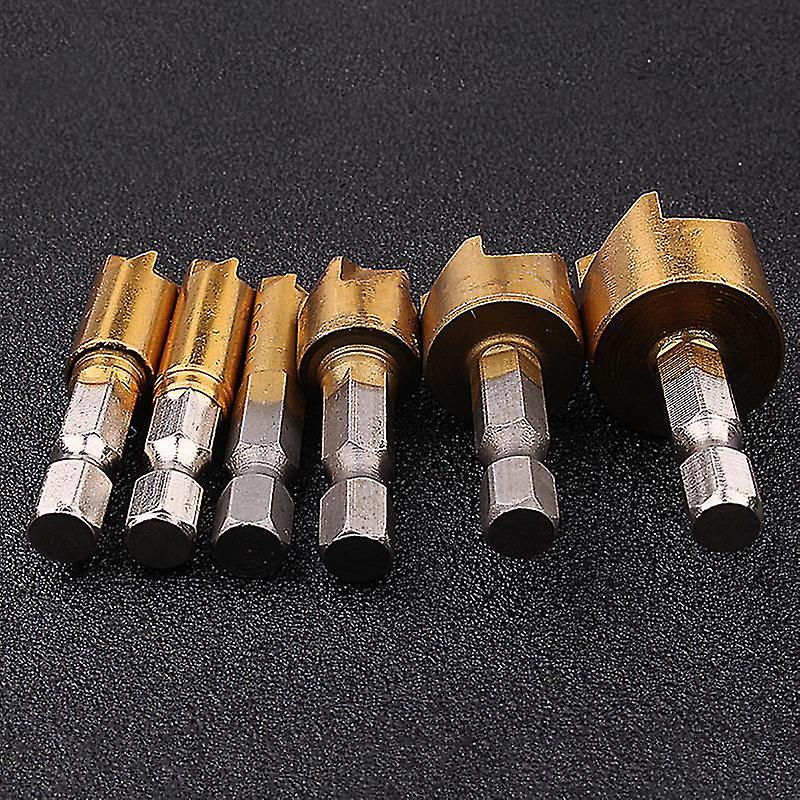 Set Of 3 Titanium Countersunk Drills For Wood And Metal - 12 Mm， 16 Mm， 19 Mm