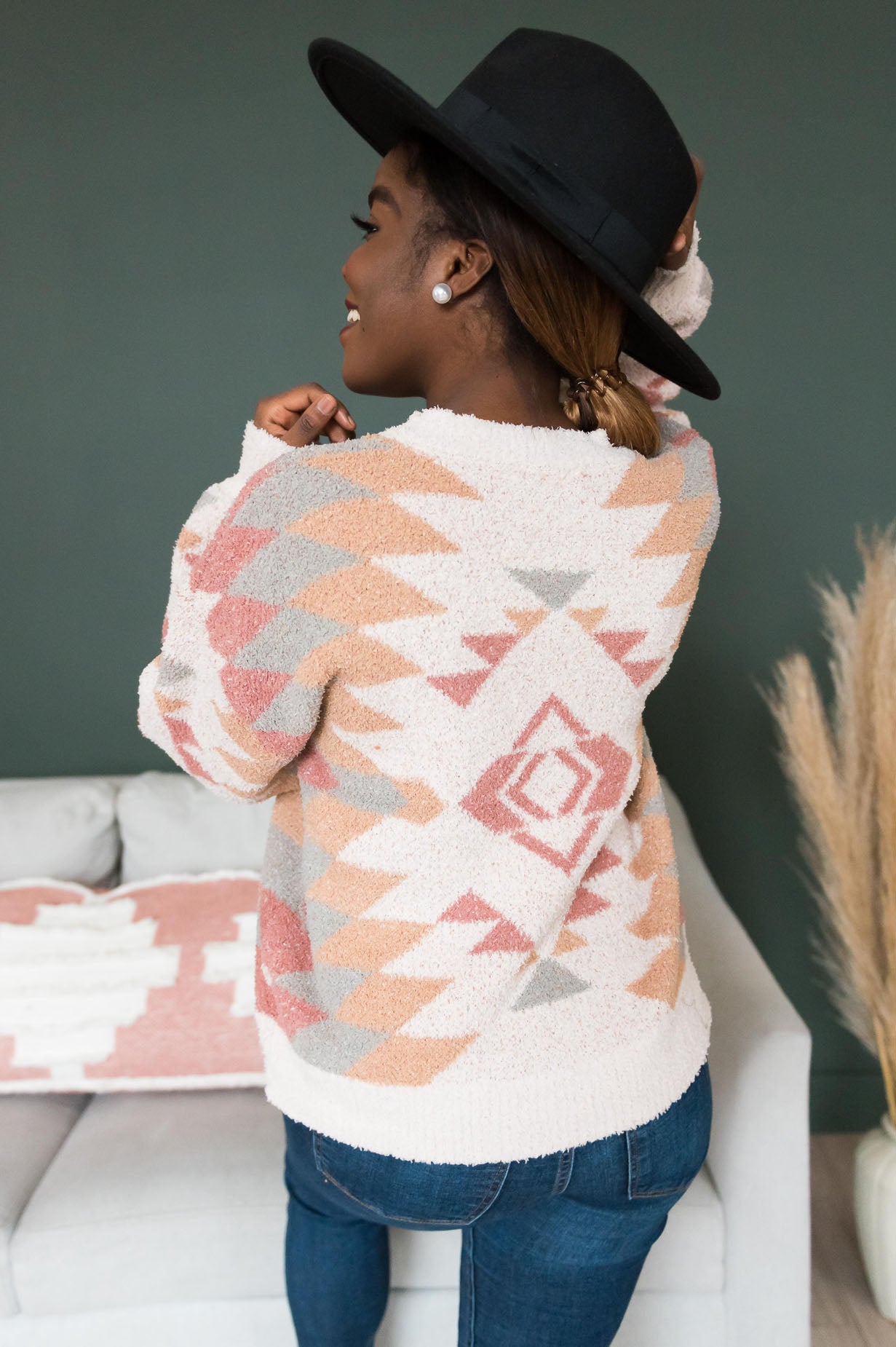 Happy Days Modest Aztec Sweater