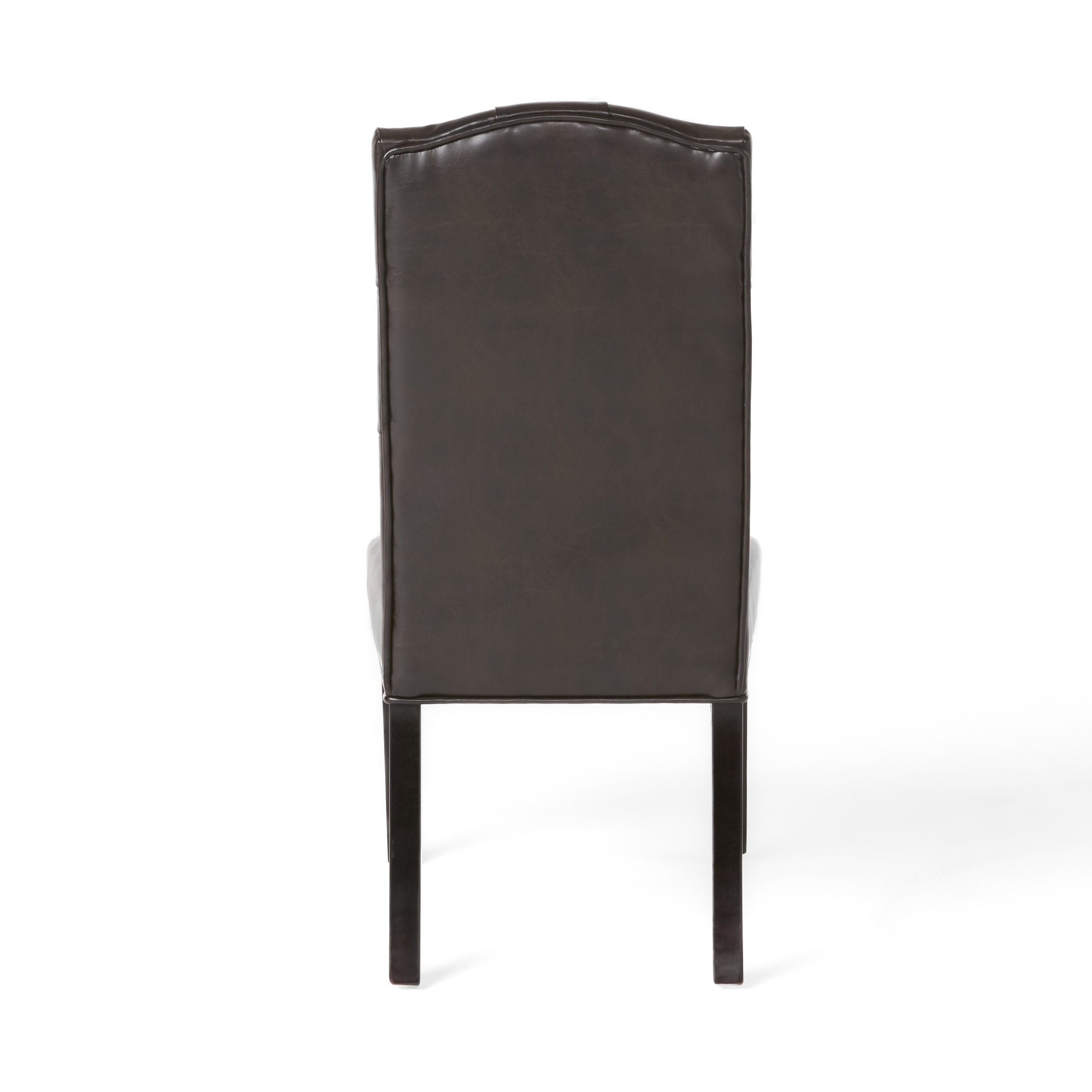 Clark Brown Leather Dining Chair (Set of 2)