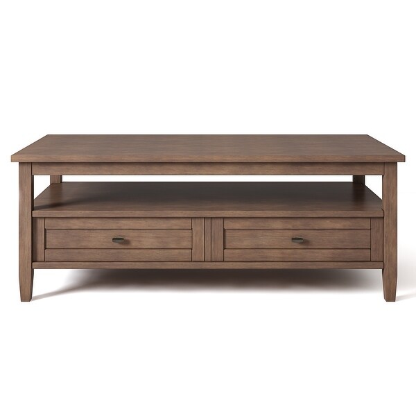 WYNDENHALL Norfolk Wood Transitional Coffee Table - 48 Inches wide