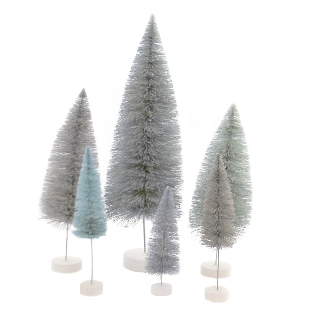 Cody Foster Spectrum Trees Winter Blue Decorative Figurines