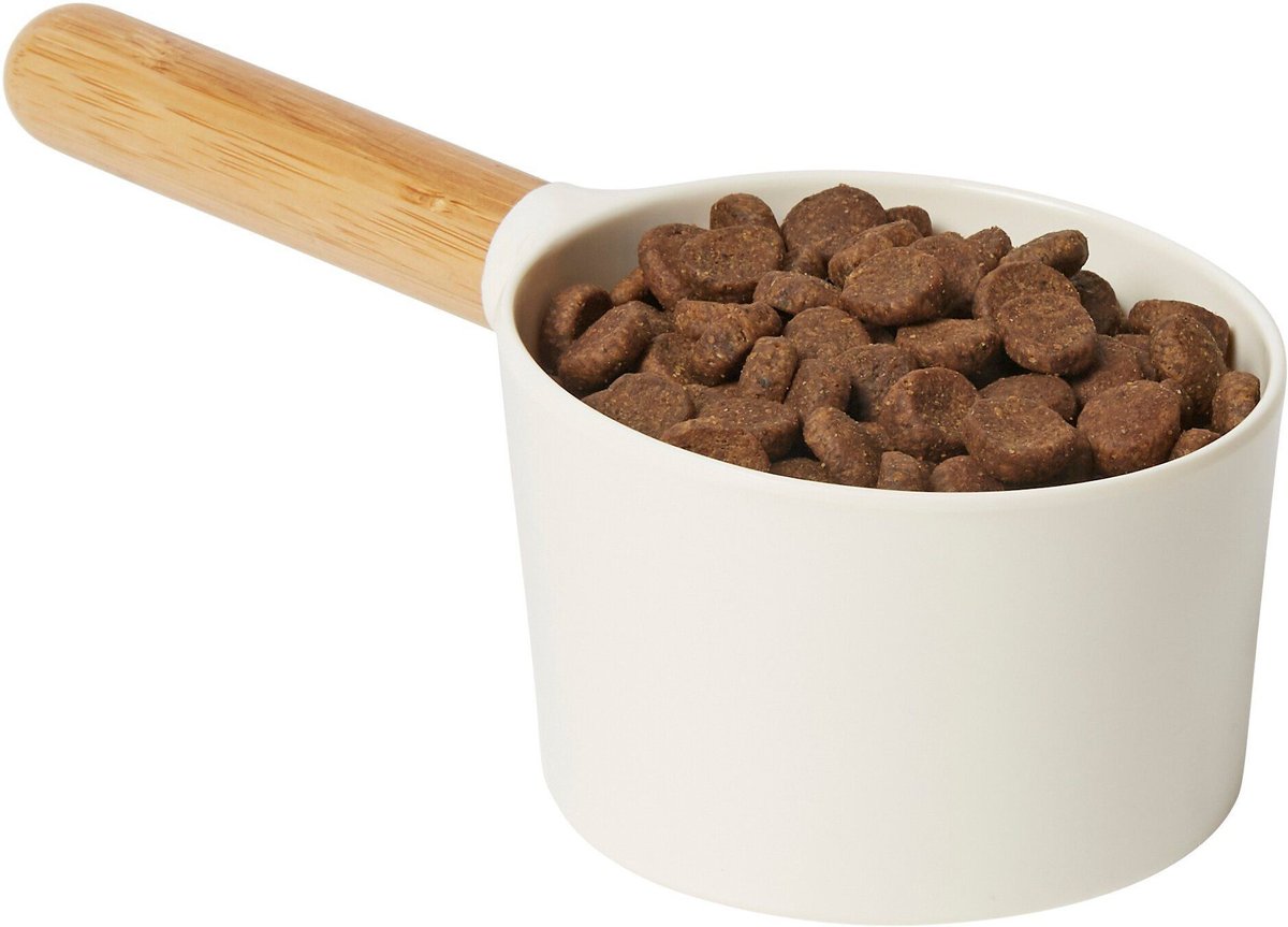 Frisco Melamine Dog and Cat Food Scoop with Bamboo Handle