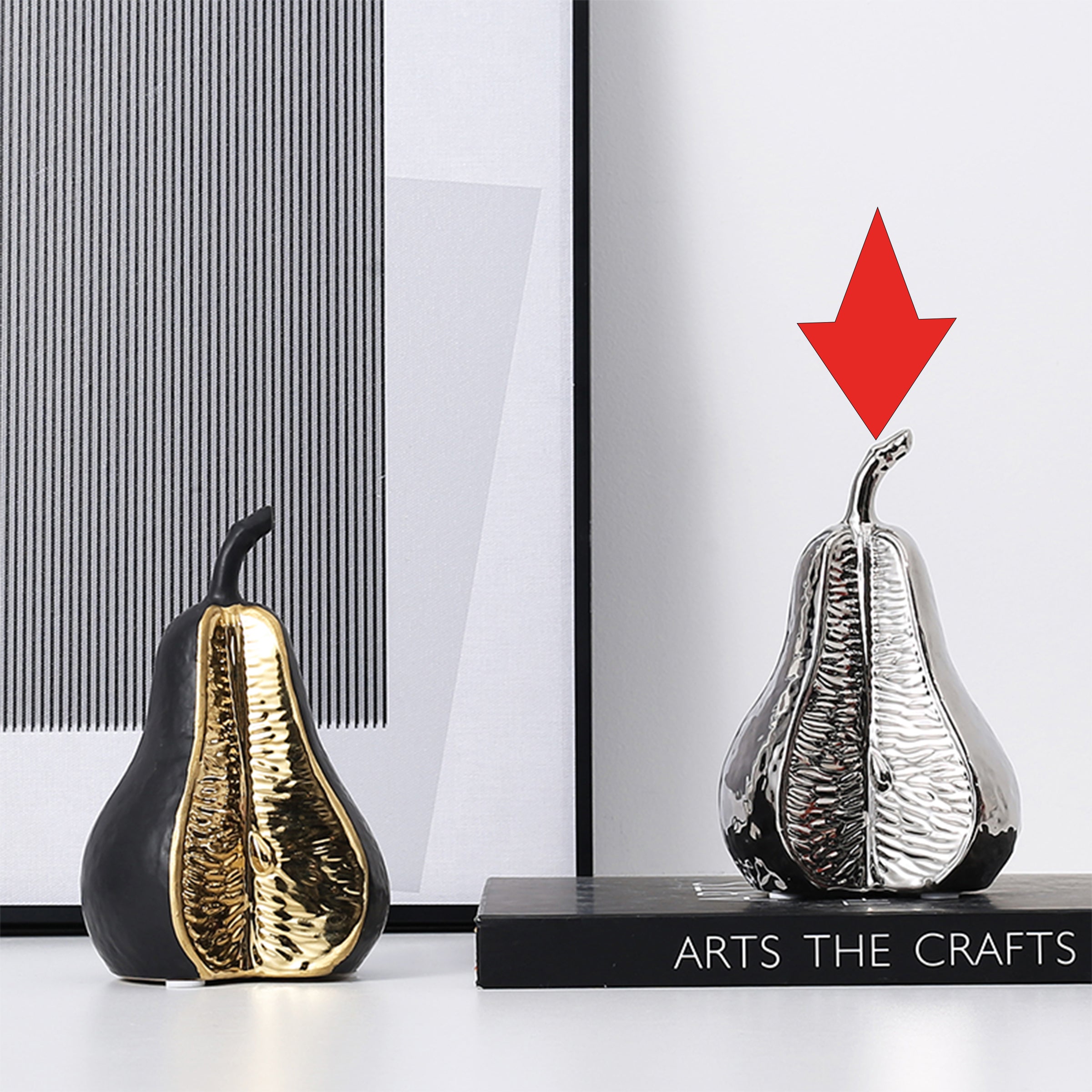 Silver Pear Ornament -A Fa-D21088A