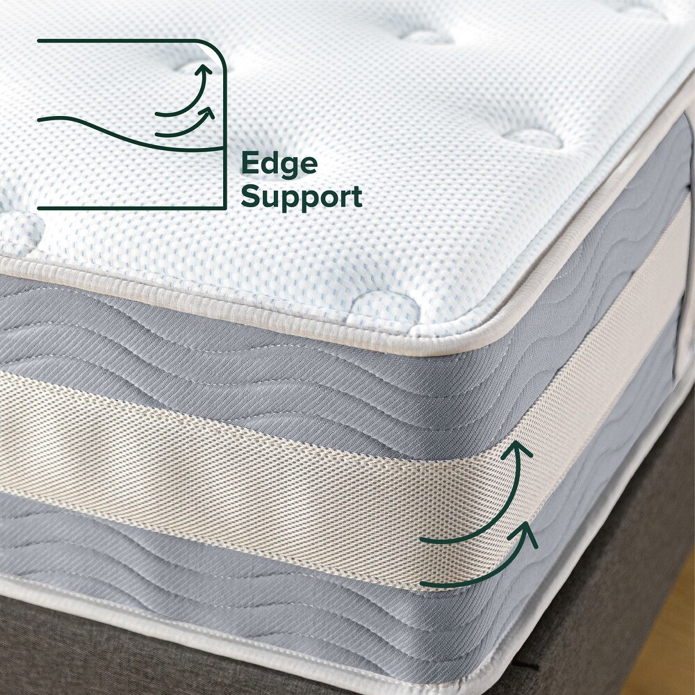 Priage by Zinus 12 Inch Gel Infused Memory Foam Hybrid Mattress