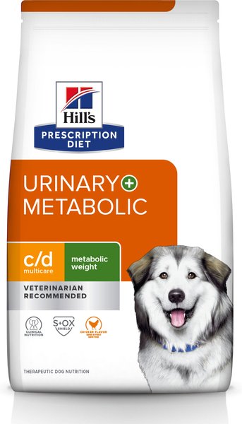 Hill's Prescription Diet c/d Multicare + Metabolic， Urinary + Weight Care Chicken Flavor Dry Dog Food