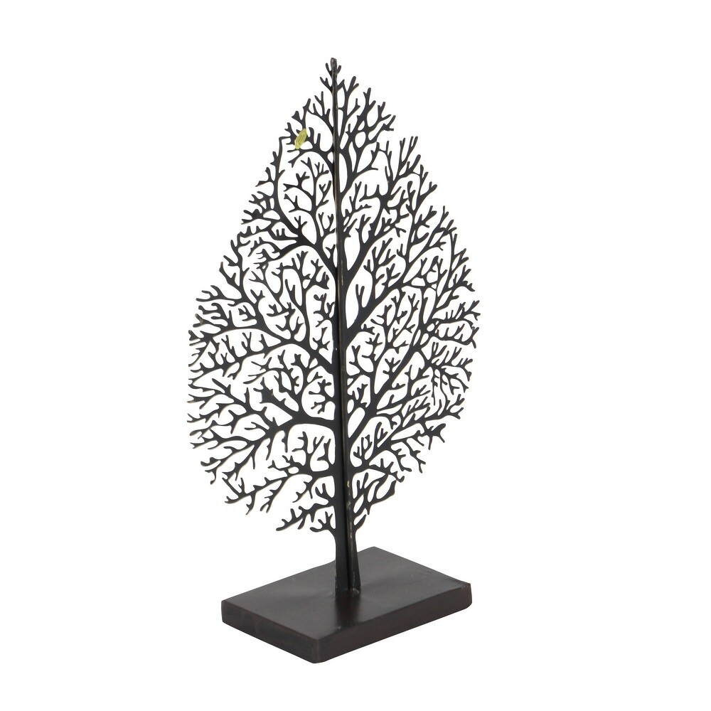 Gold Metal Leaf Sculpture   11 x 4 x 16