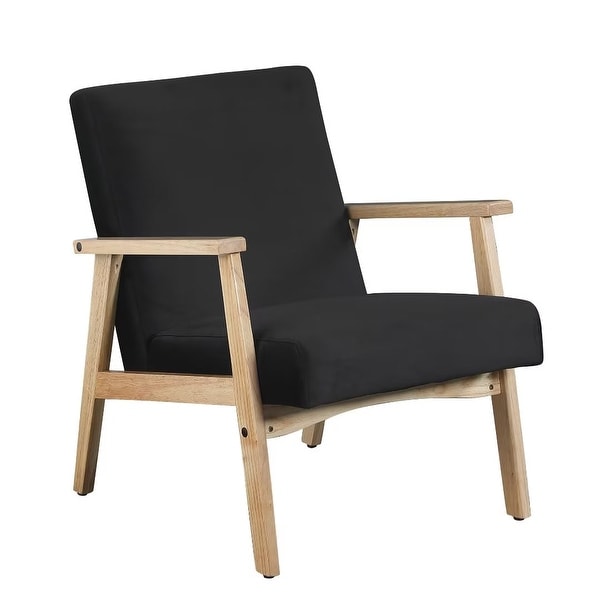 Morden Fort Accent Chair Armchair with Rubber Wood Frame