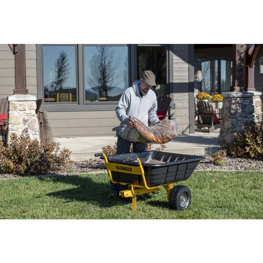 DEWALT DXTB0573 800lb/10 Cu. Ft. Swivel/Dump Cart - Convertible to Tow/Wheelbarrow