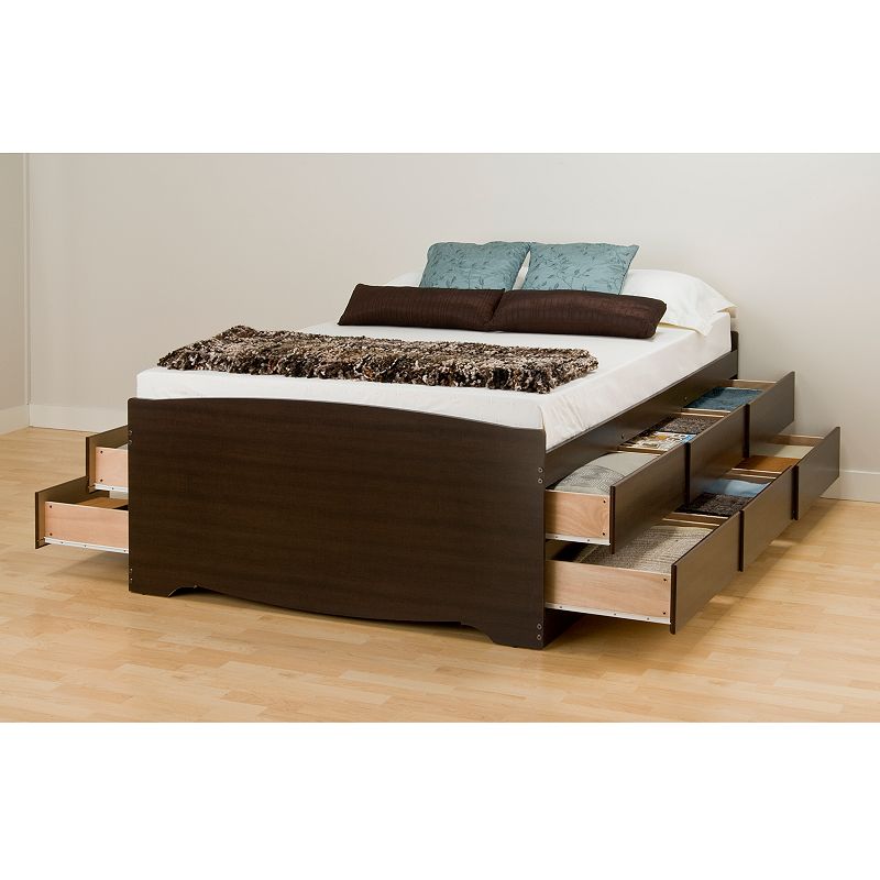 Prepac Queen 12-Drawer Platform Storage Bed