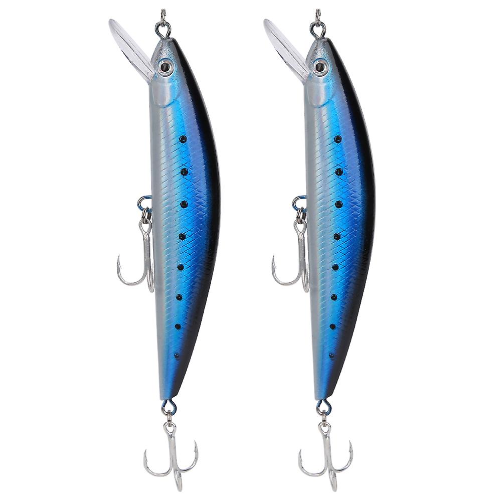 2pcs Sinking Minnow Lure Tongue Plate Artificial Simulation Lifelike Bait Fishing Tackle1#