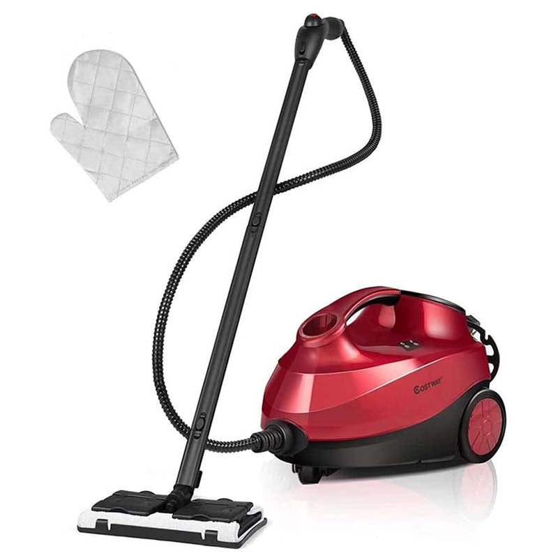 2000W Steam Cleaner, Multipurpose Household Steamer, Heavy Duty Rolling Cleaning Machine with 19 Accessories, 1.5L Water Tank