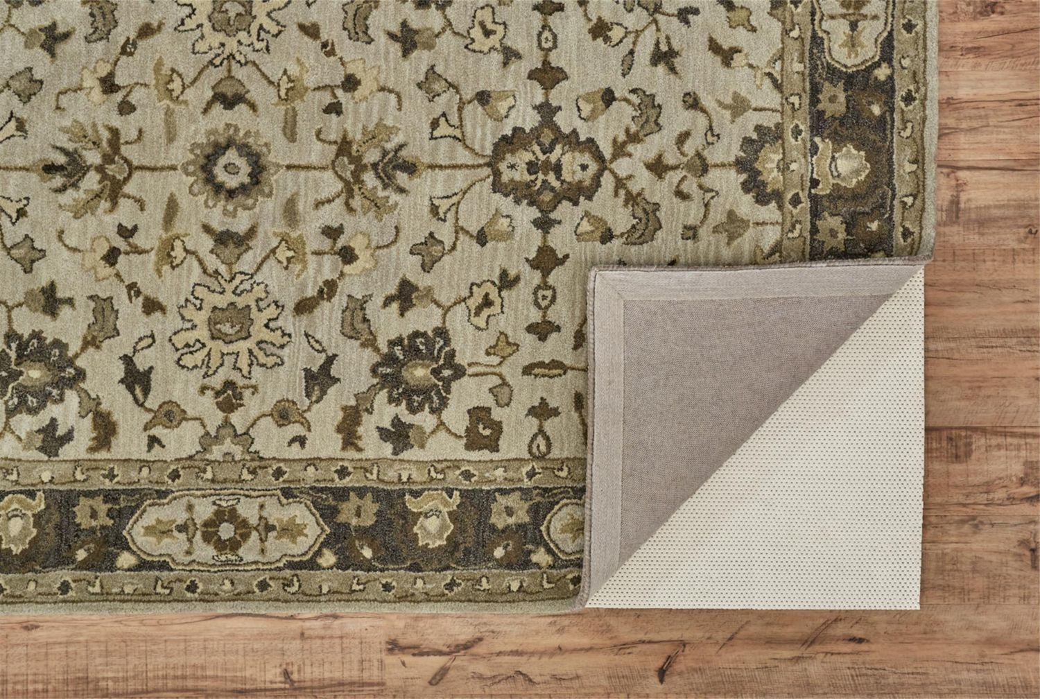 Botticino Hand Tufted Gray and Beige Rug by BD Fine