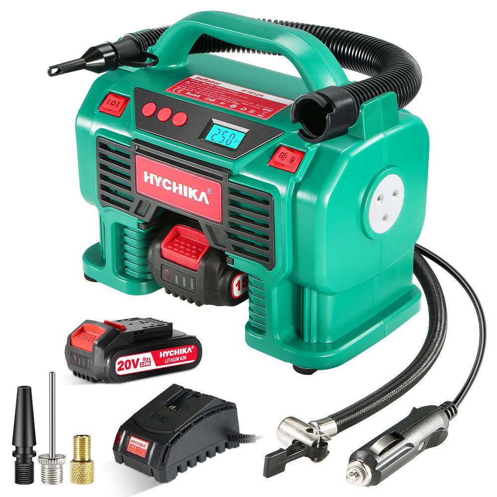 HYCHIKA 160 PSI 20-Volt Cordless Inflator IF1812A