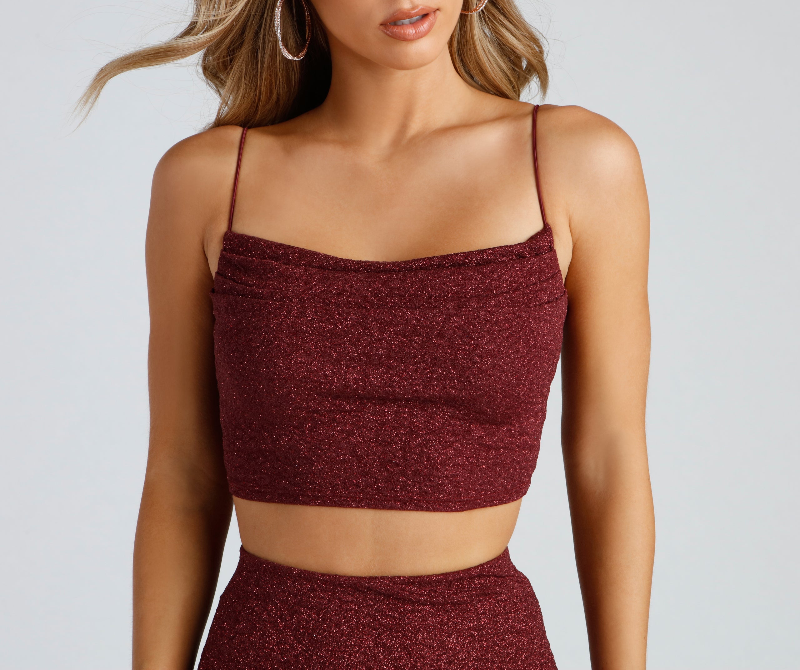 Glow On Glitter Crop Top