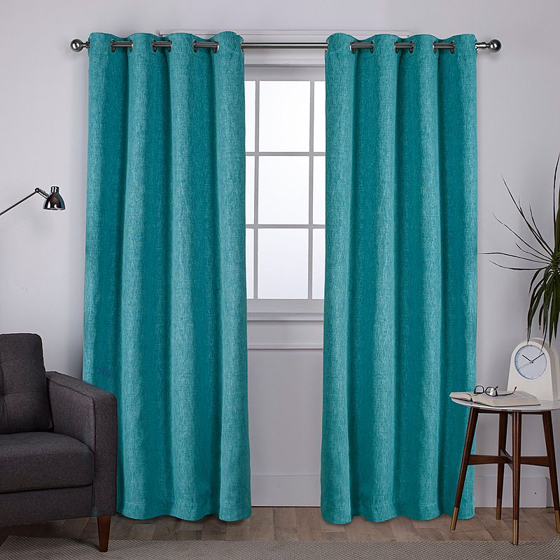 Exclusive Home 2-pack Vesta Textured Woven Blackout Window Curtains