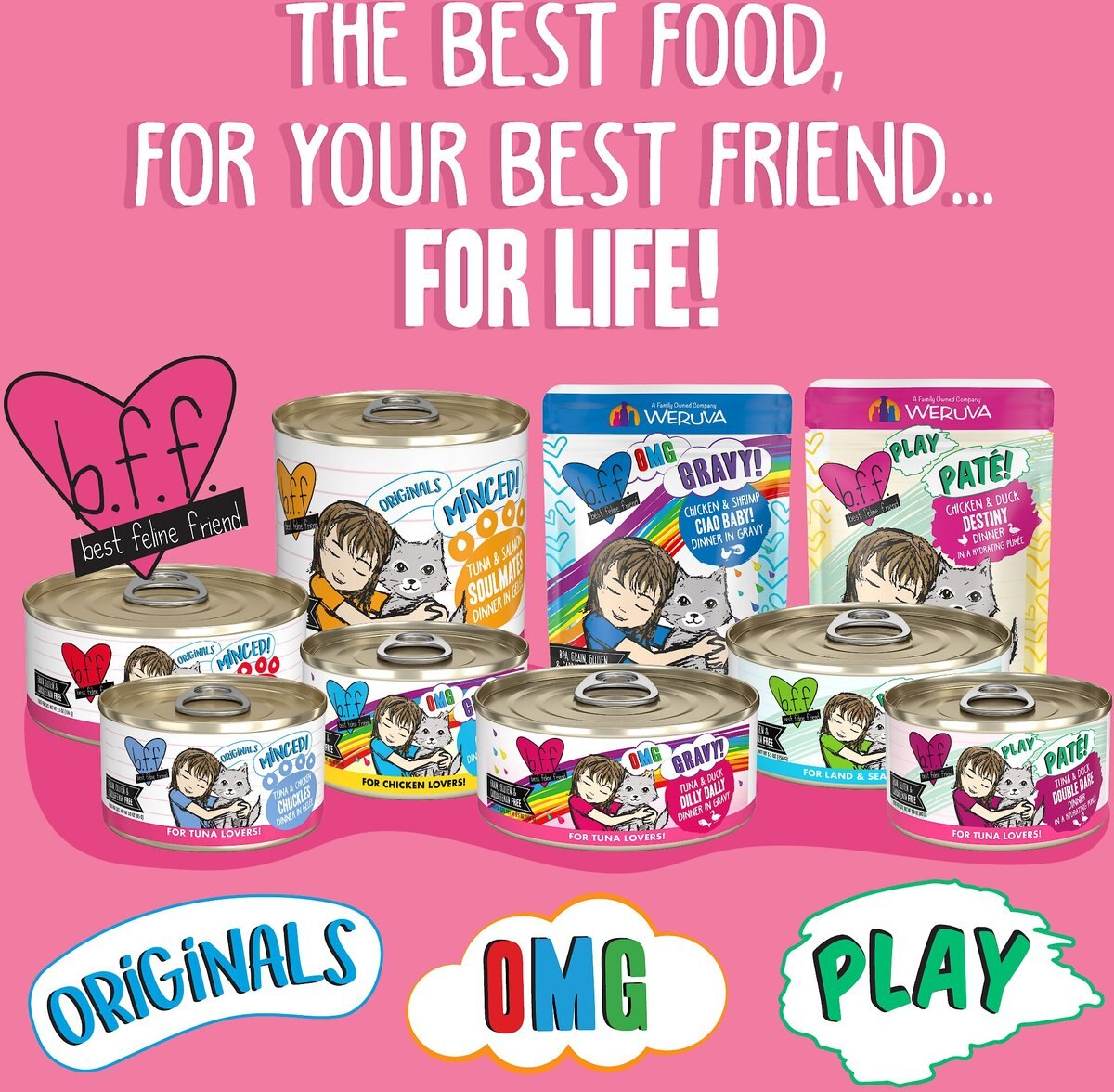 BFF Play Pate Lovers Tuna and Salmon Oh Snap Wet Cat Food