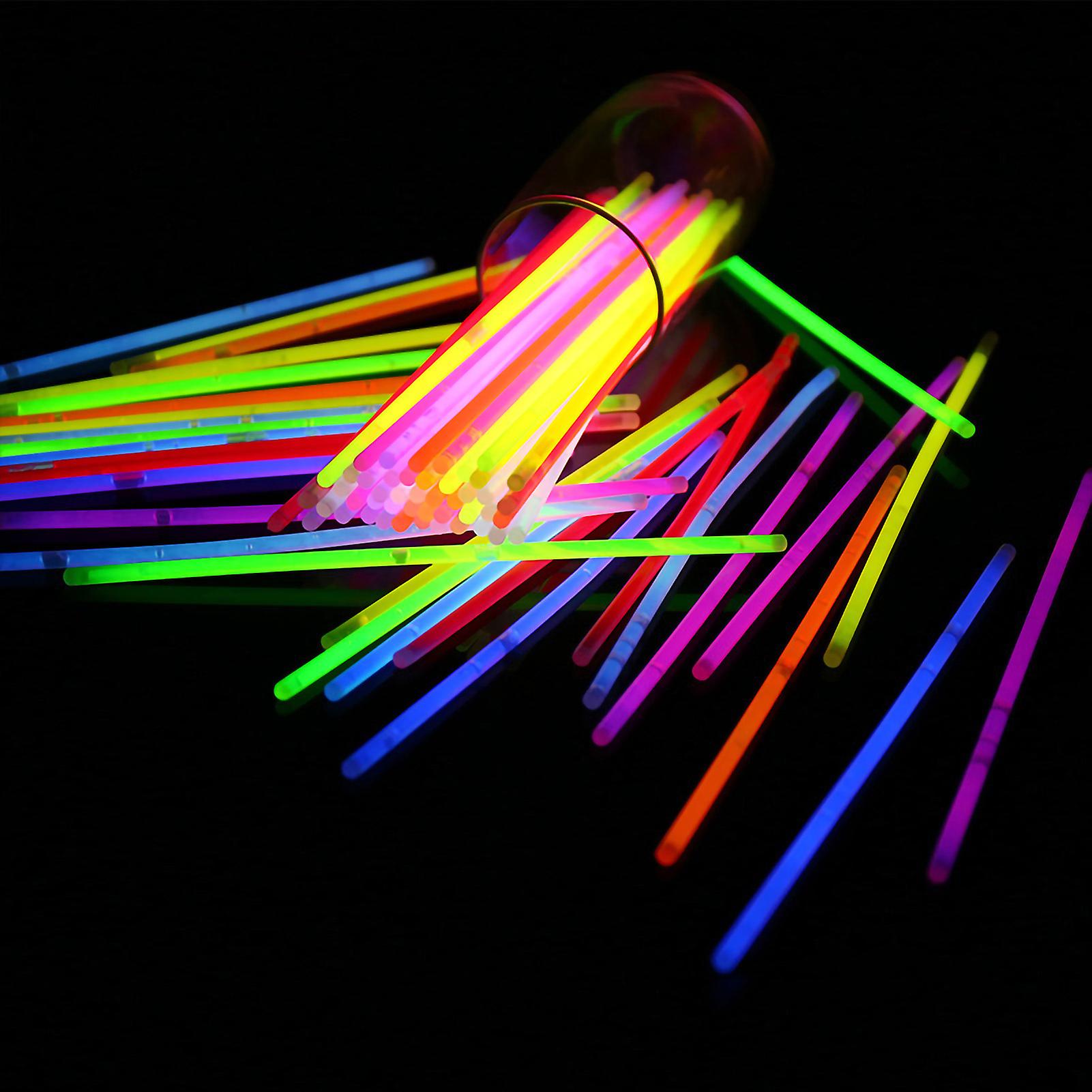 Glow Sticks Disposable Light Up Sticks Glow In The Dark Sticks Party Supplies For Night Market Children Toy100pcs