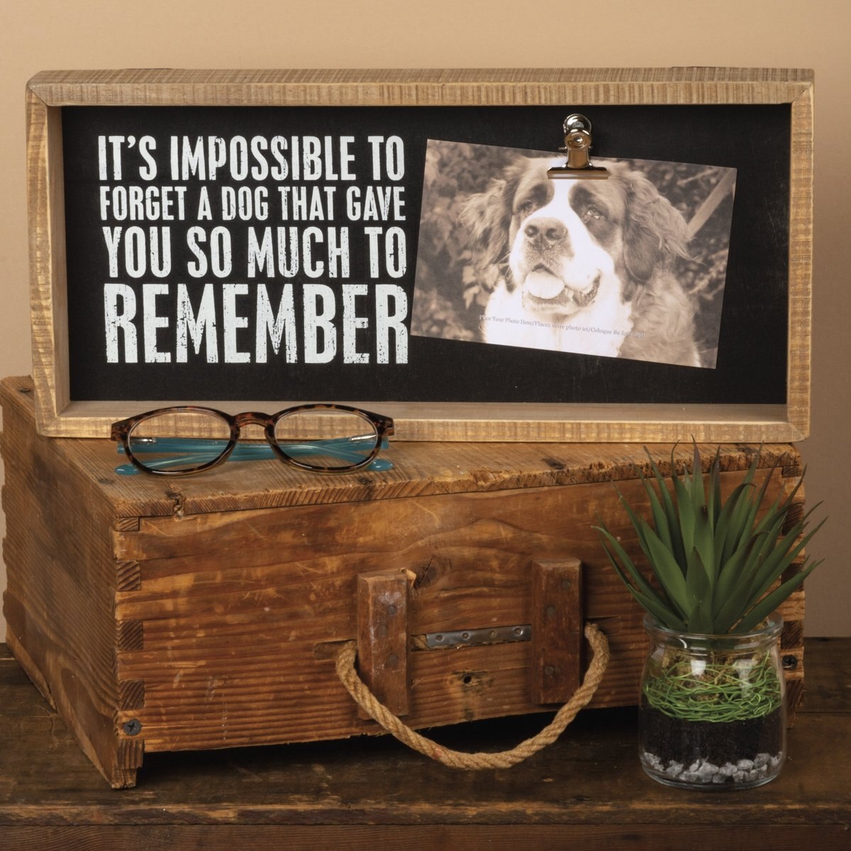 Primitives By Kathy Forget A Dog Inset Box Frame