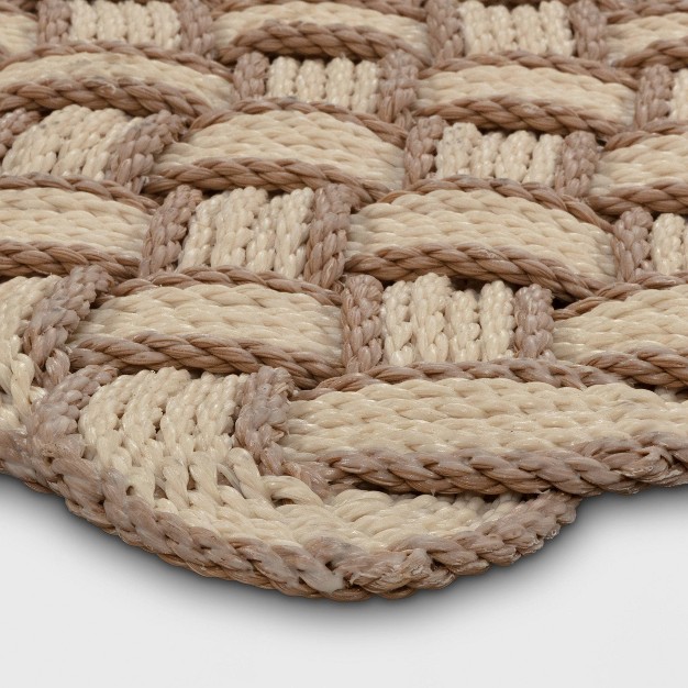 Lovers Knot Doormat Cream brown