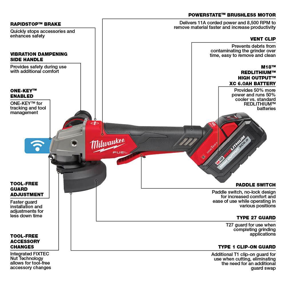 Milwaukee M18 FUEL 4 1/2