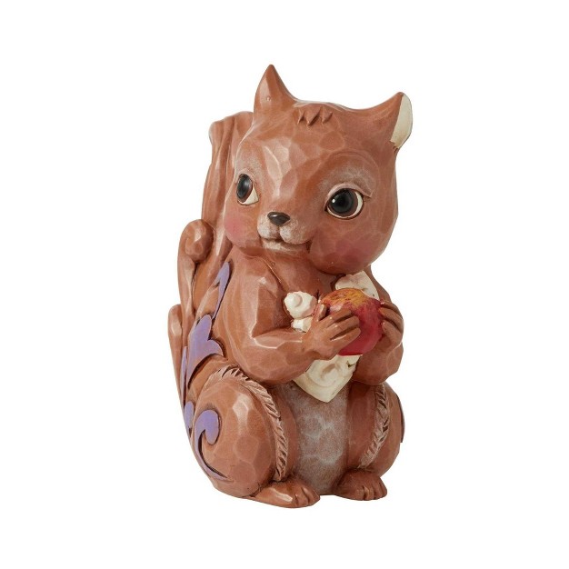 Jim Shore Chipmunk Figurine One Figurine 3 75 Inches Mini Apple Quilt Design 6010562 Polyresin Brown