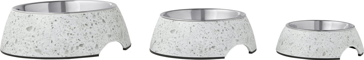 Frisco Quartz Design Stainless Steel Dog and Cat Bowl