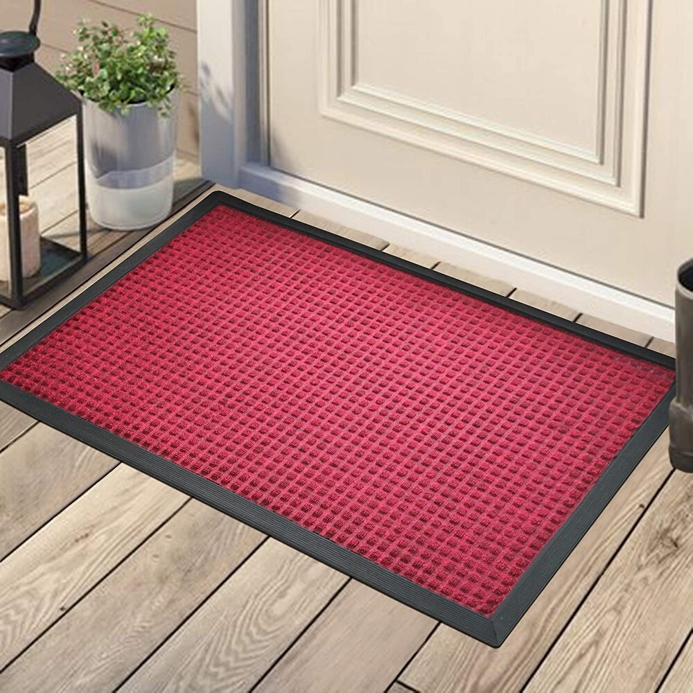 A1HC Heavy Duty Polypropylene Dirt Cleaning   Water Absorbing Doormat 24\