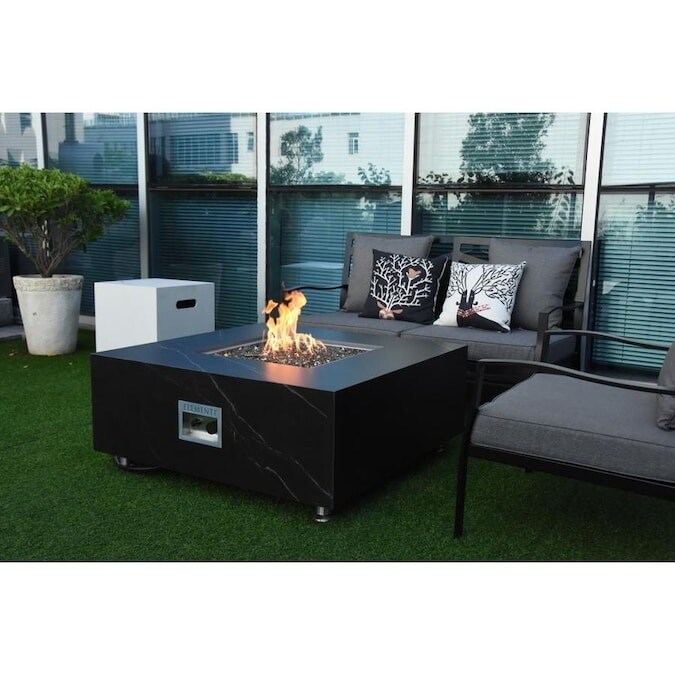 Elementi Sofia Outdoor Marble Porcelain Fire Pit 39\