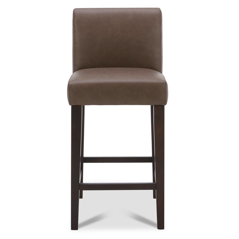 Eason Upholstered Low Back Barstool Set of 2