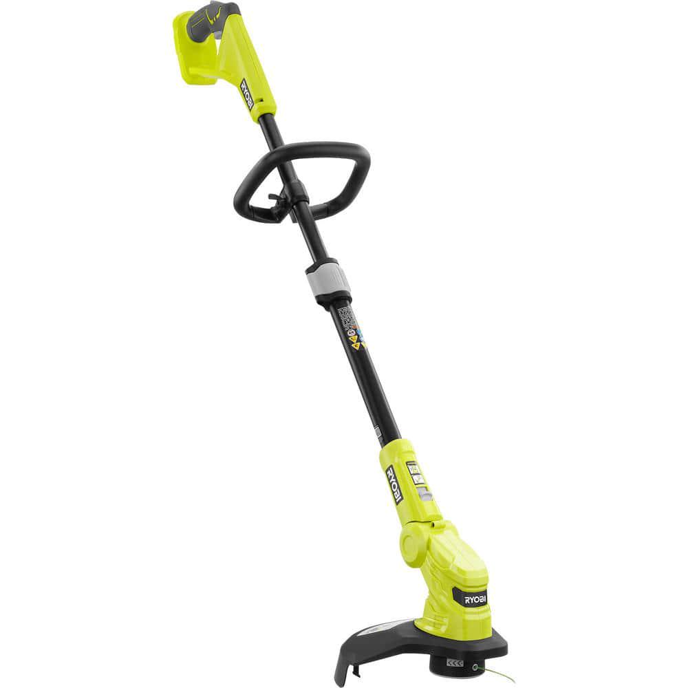 RYOBI ONE 18Volt 12 in Cordless 3in1 Trim Mower with Extra 3Pack of Spools 40 Ah Battery and Charger