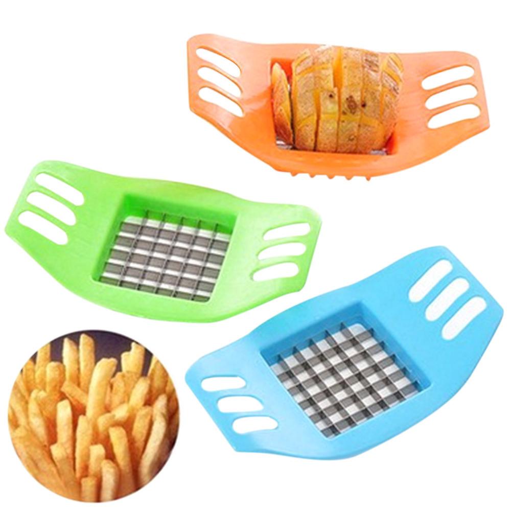 Stainless Steel Vegetable Potato Slicer Cutter Chopper Chips Making Tool Potato Cutting Fries Tool Kitchen Accessories #