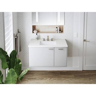 KOHLER Verticyl Undermount Bathroom Sink in White K-8188-0