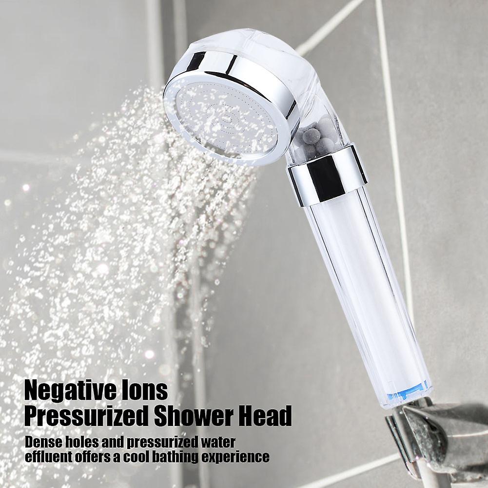 Negative Ions Pressurized Handheld Shower Head Bathroom Showering Bathing Sprinkler (#1)