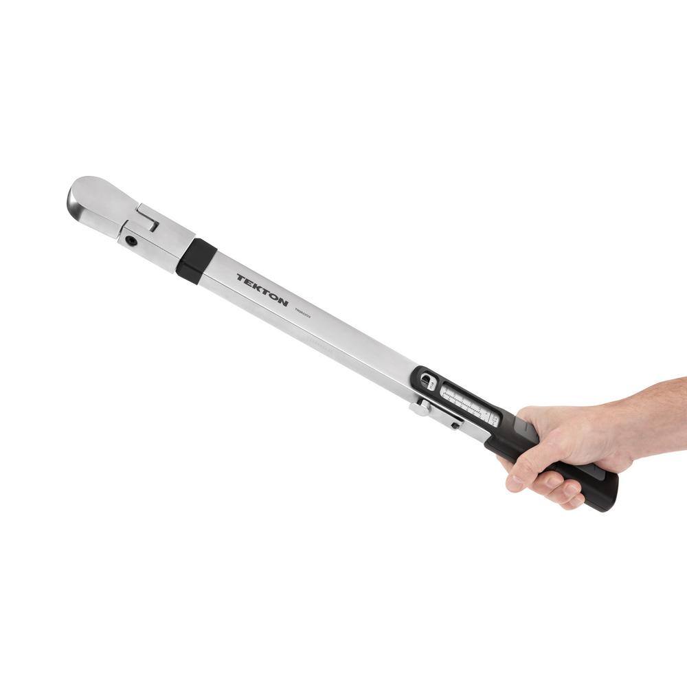 TEKTON 12 in. Drive 72-Tooth Split Beam Torque Wrench (40-250 ft.lbs.) TRQ62203