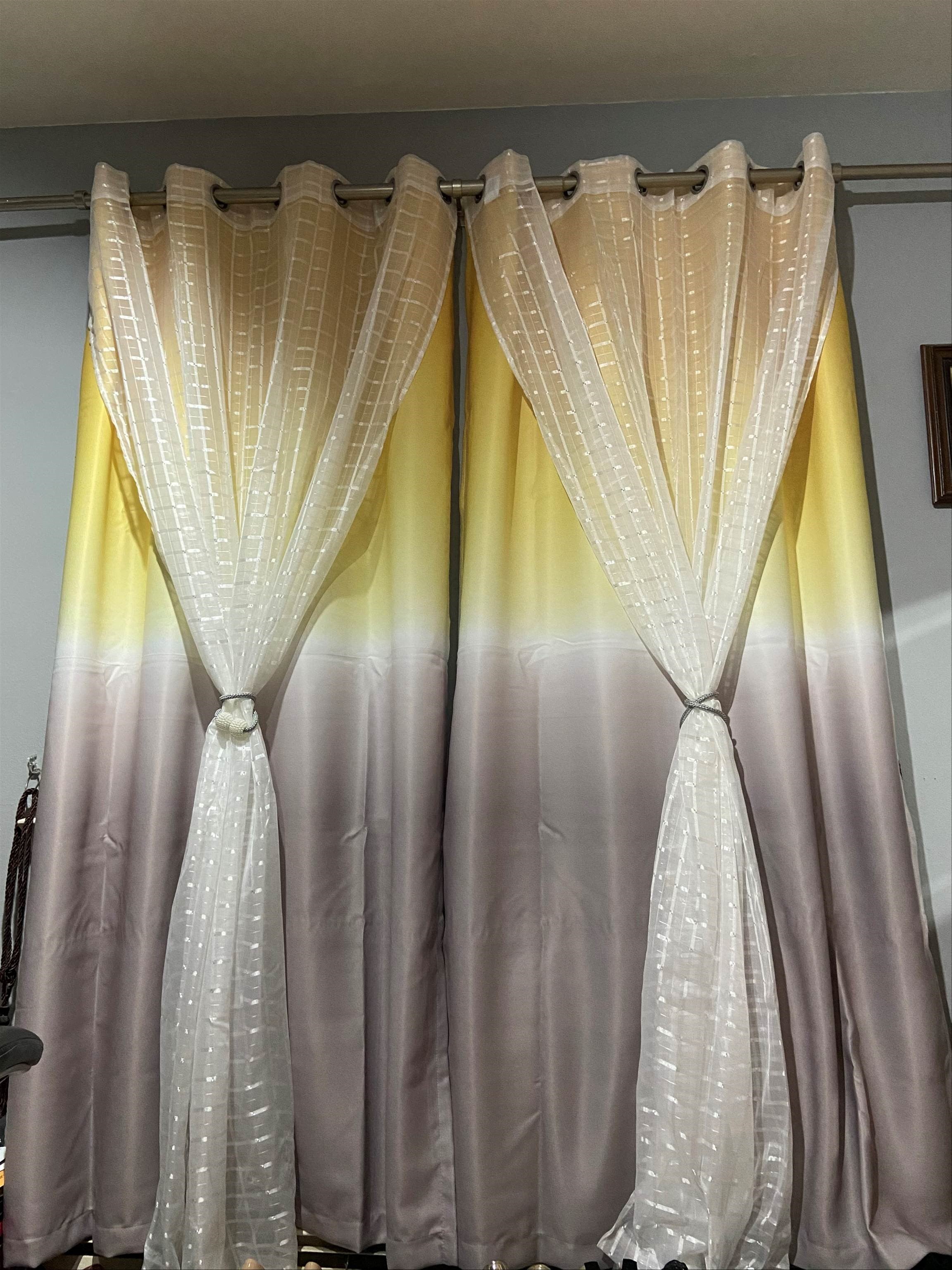 Umbre Fiesta Light Filtering Window Curtain Panel Set