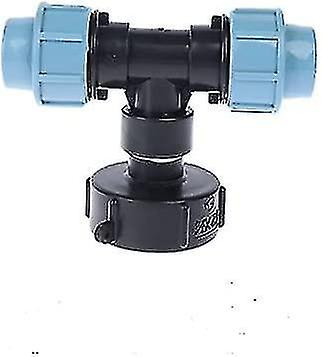 Ibc Tank Adapter， S60x6 Ibc Water Tank Adapter With 25mm Mdpe T-connector， Compatible With Uk And Eu Standard Ibc Containers25mm