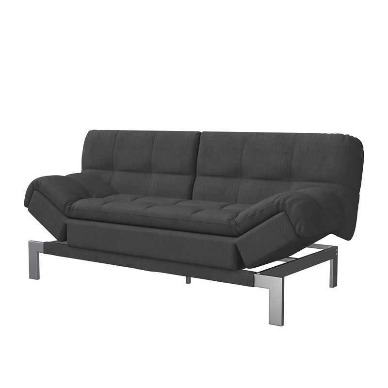 Relax-A-Lounger Winchester Sofa Convertible in Gray Fabric Upholstery