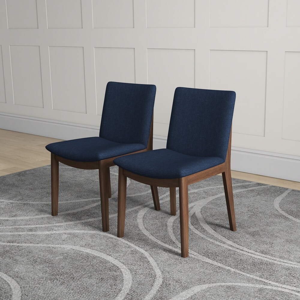 Vermont Mid Century Modern Fabric Dining Chair (Set of 2)