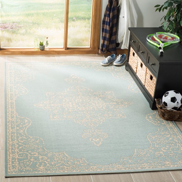 Linden Lnd180 Power Loomed Indoor outdoor Area Rug Safavieh