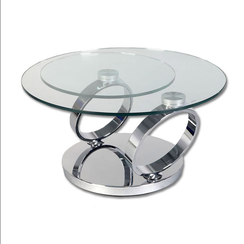 Swivel Round Coffee Table   Contemporary   Coffee Tables   by AFB Decor  Houzz