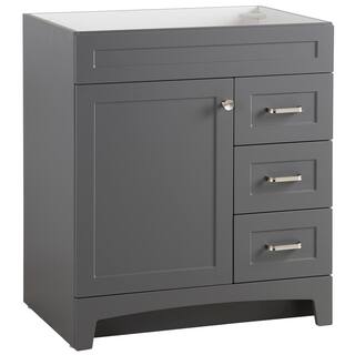 Home Decorators Collection Thornbriar 30 in. W x 21 in. D Bathroom Vanity Cabinet in Cement TB3021-CT