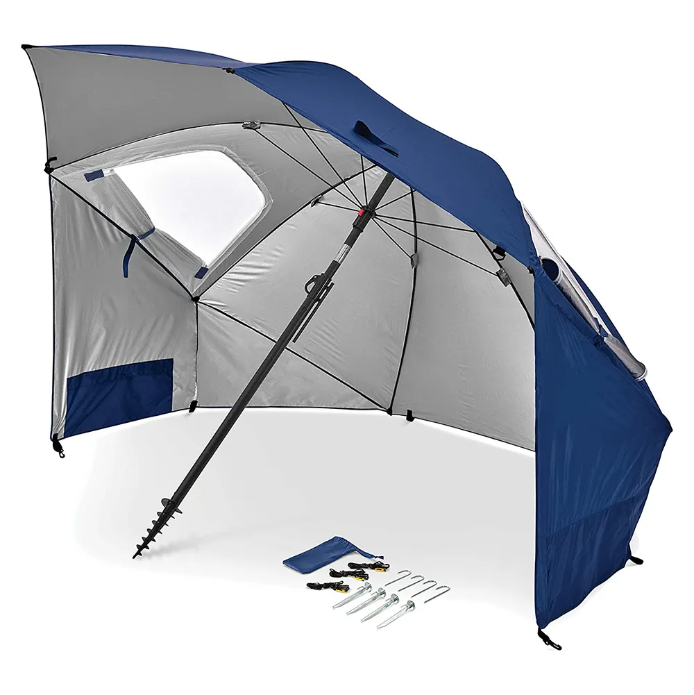 Outdoor Waterproof Camping Tent Sport Brella Beach Umbrella Shelter for Sun Rain