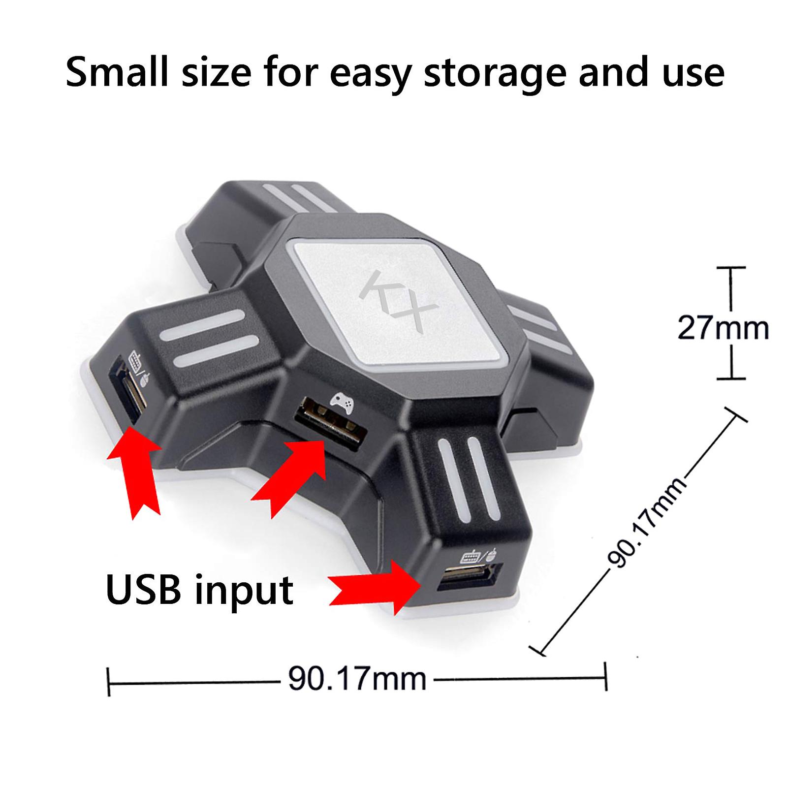 1 Keyboard Mouse Adapter 1 Otg Adapter 1 User Manual Black