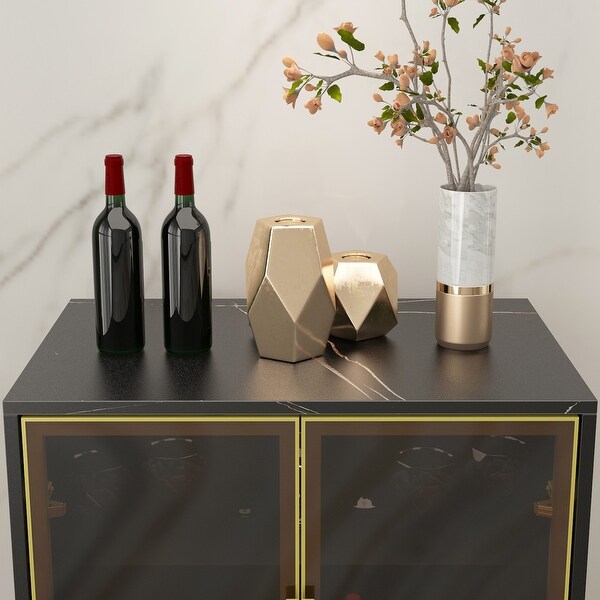 2-Tier Wine Storage Cabinet