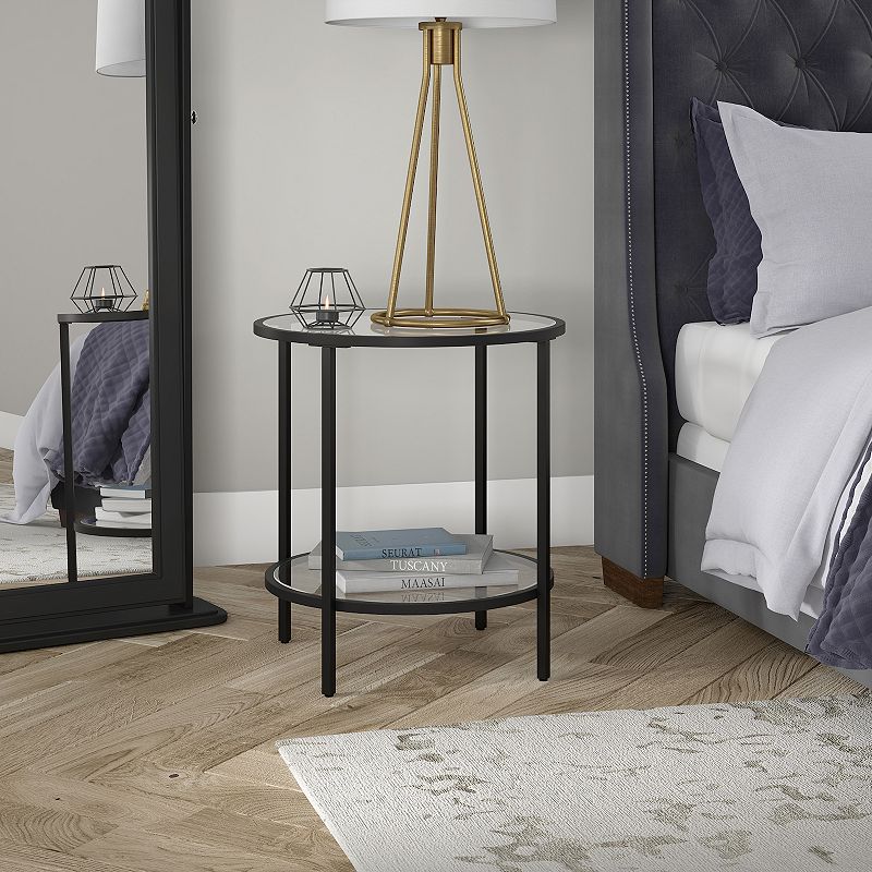 Finley and Sloane Round Sivil End Table